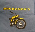 BUCHANAN'S MOTORCYCLE T-SHIRT - Indigo Blue